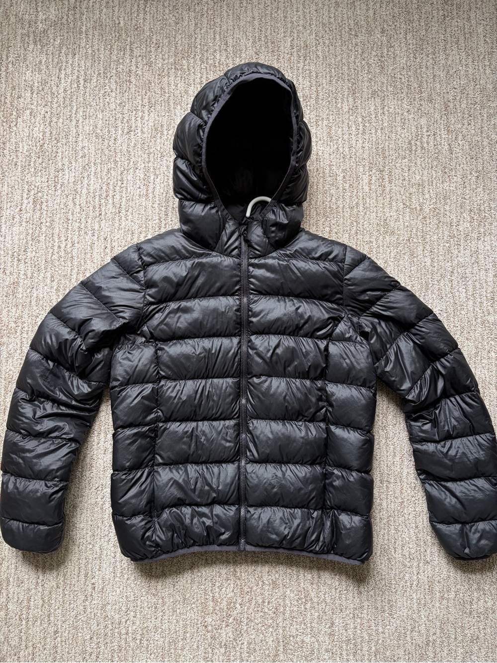 TNA Black Puffer Jacket with Hood